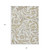 8' X 10' Ivory Beige And Taupe Floral Washable Indoor Outdoor Area Rug - Ivory, Beige, Taupe