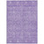 8' X 10' Plum And Lavender Floral Washable Indoor Outdoor Area Rug