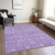 8' X 10' Plum And Lavender Floral Washable Indoor Outdoor Area Rug