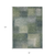 8' X 10' Olive Green And Gray Abstract Washable Indoor Outdoor Area Rug