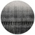 8' Black Ivory And Gray Round Ombre Washable Indoor Outdoor Area Rug