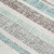 9' X 12' Teal Blue And Gray Striped Washable Indoor Outdoor Area Rug - Teal Blue, Gray