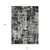 10' X 14' Black And Gray Abstract Washable Indoor Outdoor Area Rug