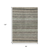 8' X 10' Taupe And Brown Striped Washable Indoor Outdoor Area Rug