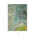 8' X 10' Teal Blue Lime Green And Green Abstract Washable Indoor Outdoor Area Rug