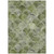 10' X 14' Green And Ivory Abstract Washable Indoor Outdoor Area Rug Transitional Style - Green, Ivory Color