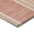 8' X 8' Salmon Round Abstract Washable Indoor Outdoor Area Rug
