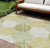 8' X 10' Green Ivory And Gold Geometric Washable Indoor Outdoor Area Rug