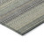 9' X 12' Sage Striped Washable Non Skid Indoor Outdoor Area Rug