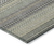 9' X 12' Sage Striped Washable Non Skid Indoor Outdoor Area Rug