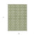 9' X 12' Green And Ivory Geometric Washable Indoor Outdoor Area Rug - 880016541199