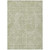 8' X 10' Artichoke Green And Ivory Abstract Washable Indoor Outdoor Area Rug - 608219259419