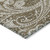 10' X 14' Chocolate Beige And Ivory Paisley Washable Indoor Outdoor Area Rug