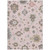 8' X 10' Pink Ivory And Chocolate Floral Washable Indoor Outdoor Area Rug