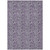 9' X 12' Purple Lilac And Lavender Floral Washable Indoor Outdoor Area Rug