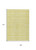 9' X 12' Yellow And Ivory Geometric Washable Indoor Outdoor Area Rug Transitional Style - Yellow, Ivory Color