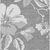 9' X 12' Gray And Silver Floral Washable Indoor Outdoor Area Rug