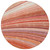 8' Terra Cotta Salmon And Orange Round Striped Washable Indoor Outdoor Area Rug