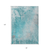 8' X 10' Teal Abstract Washable Non Skid Indoor Outdoor Area Rug