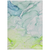 10' X 14' Green Abstract Washable Non Skid Indoor Outdoor Area Rug