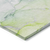 10' X 14' Green Abstract Washable Non Skid Indoor Outdoor Area Rug