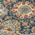 9' X 12' Navy Blue Terra Cotta And Beige Damask Washable Indoor Outdoor Area Rug