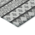 8' X 10' Gray Charcoal And Silver Quatrefoil Washable Indoor Outdoor Area Rug