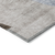 9' X 12' Denim Blue Brown And Beige Geometric Washable Indoor Outdoor Area Rug