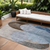 9' X 12' Denim Blue Brown And Beige Geometric Washable Indoor Outdoor Area Rug