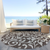 8' Chocolate And Ivory Round Floral Washable Indoor Outdoor Area Rug
