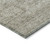 10' X 14' Linen And Gray Floral Washable Indoor Outdoor Area Rug