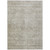 10' X 14' Linen And Gray Floral Washable Indoor Outdoor Area Rug