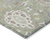 10' X 14' Artichoke Green Brown And Ivory Damask Washable Indoor Outdoor Area Rug