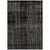 9' X 12' Black Ivory And Brown Striped Washable Indoor Outdoor Area Rug