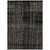 9' X 12' Black Ivory And Brown Striped Washable Indoor Outdoor Area Rug