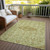 10' X 14' Sage Medallion Washable Indoor Outdoor Area Rug