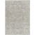 10' X 14' Taupe Beige And Gray Floral Washable Indoor Outdoor Area Rug