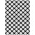 8' X 10' Black And Ivory Polka Dot Washable Indoor Outdoor Area Rug