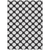8' X 10' Black And Ivory Polka Dot Washable Indoor Outdoor Area Rug