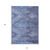 10' X 14' Navy Blue Charcoal And Gray Southwestern Washable Indoor Outdoor Area Rug
