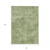 8' X 10' Green Washable Indoor Outdoor Area Rug