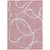 8' X 10' Pink And Ivory Abstract Washable Indoor Outdoor Area Rug Transitional Style - Pink, Ivory Color