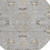 8' Gray Beige And Ivory Round Floral Washable Indoor Outdoor Area Rug - Gray, Beige, Ivory