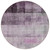 8' Purple Round Ombre Washable Indoor Outdoor Area Rug