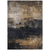8' X 10' Charcoal Tan And Beige Abstract Washable Indoor Outdoor Area Rug