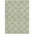 8' X 10' Green Beige And Ivory Geometric Washable Indoor Outdoor Area Rug