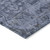 9' X 12' Navy Blue Oriental Washable Indoor Outdoor Area Rug