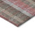 9' X 12' Red Pink And Pewter Plaid Washable Indoor Outdoor Area Rug