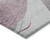 10' X 14' Pink Gray And Silver Abstract Washable Indoor Outdoor Area Rug