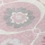 8' Pink Blush And Gray Round Medallion Washable Indoor Outdoor Area Rug